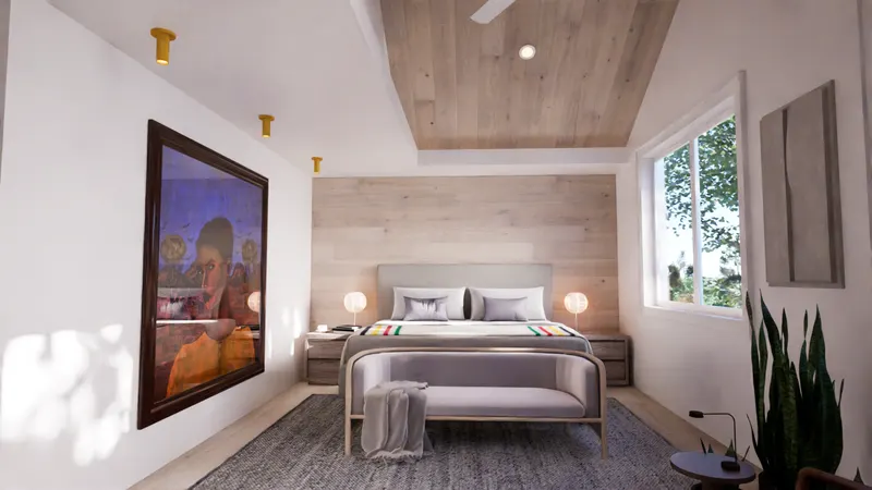Islington Village House — primary bedroom.